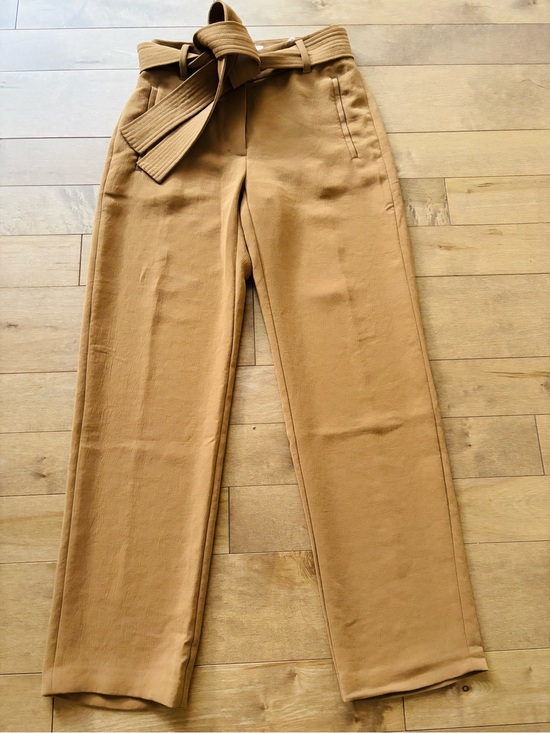 Wilfred Pants - Aritzia tie front Pants Camel